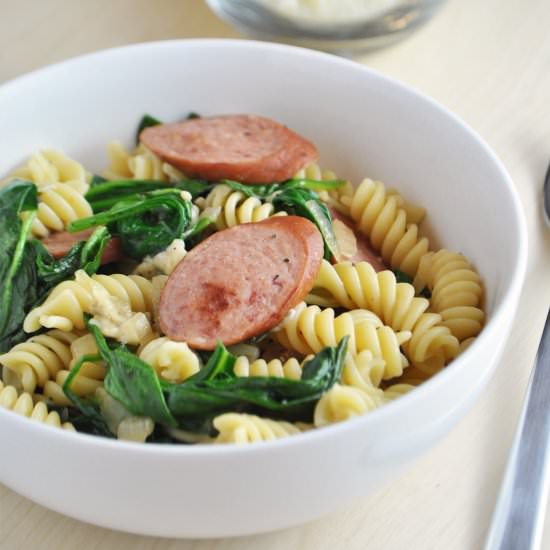 Turkey Sausage and Spinach Rotini