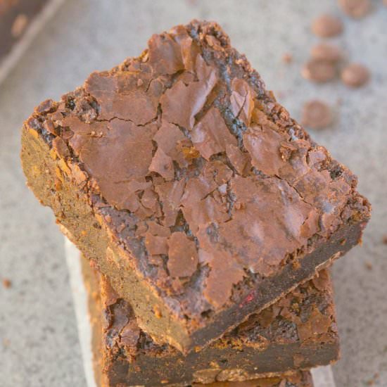 Flourless Raspberry Brownies