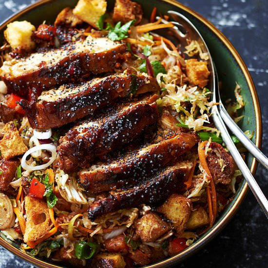 Grilled Chicken Cabbage Salad