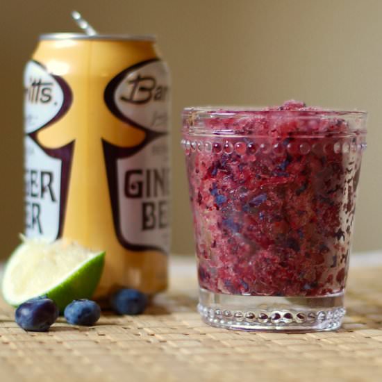 Blueberry Lime Granita