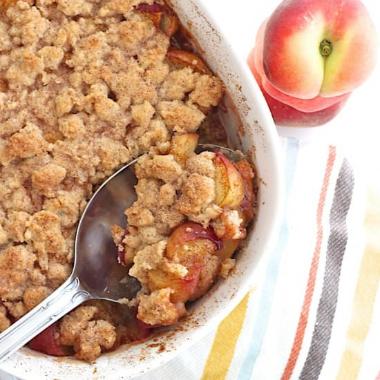 Snickerdoodle Peach Cobbler
