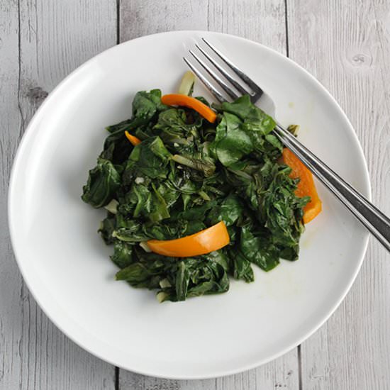 Sautéed Swiss Chard with Garlic
