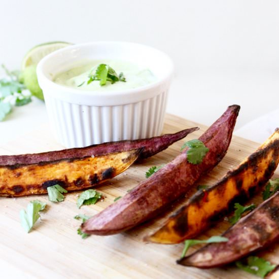Grilled Sweet Potato Wedges