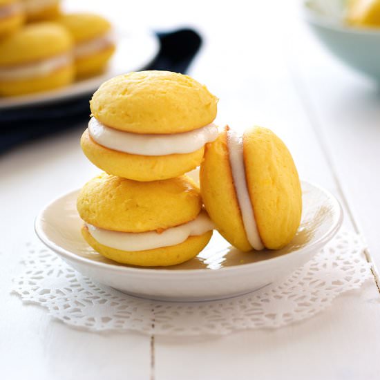 Lemon Ricotta Sandwich Cookies