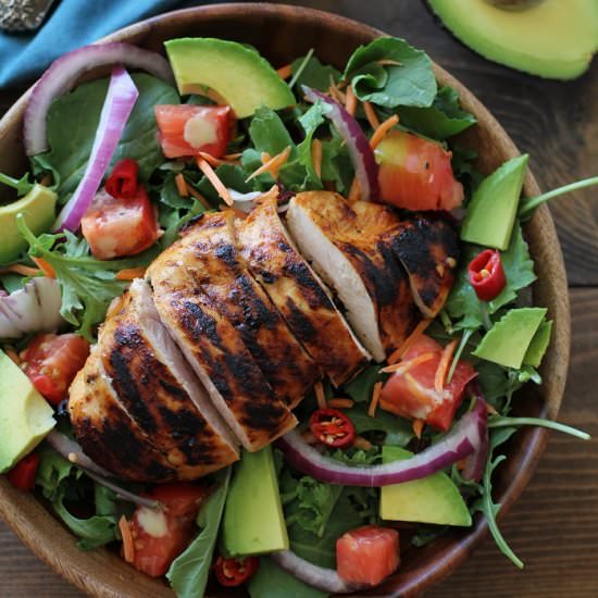 Grilled Tequila-Lime Chicken Salad