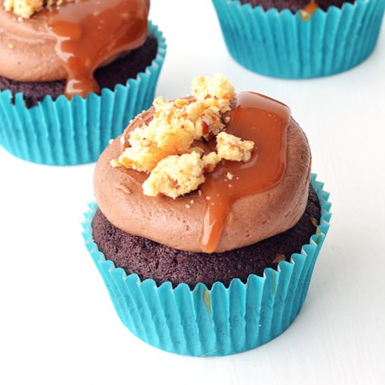 Chocolate Caramel Cupcakes