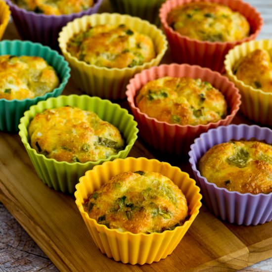 Green Chile Cheese Egg Muffins