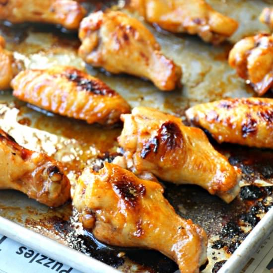Sticky Baked Korean Wings
