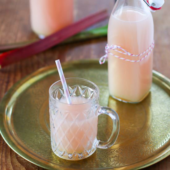 Rhubarb Lacto-Fermented Drink