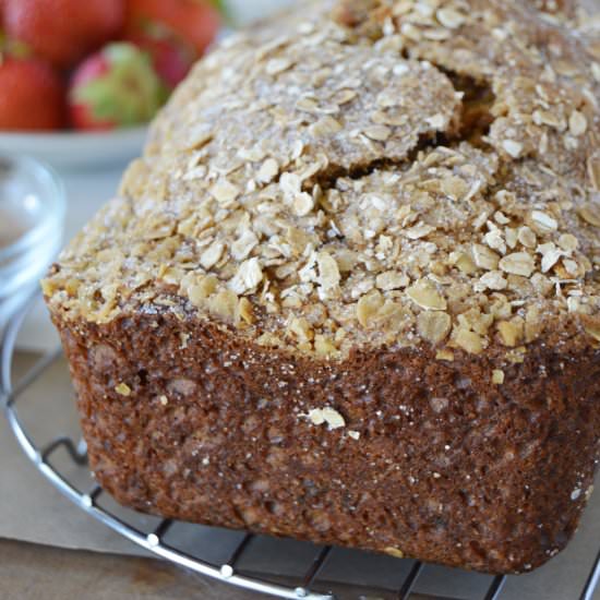 Banana Oat Molasses Bread