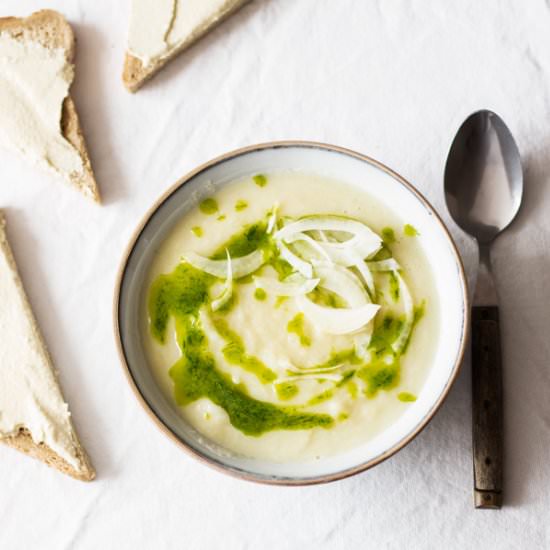 Cream of Celeriac & Fennel Soup