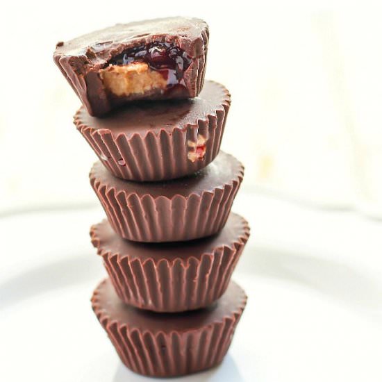 4 Ingredient Almond Butter Cups