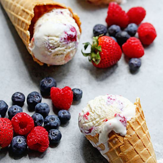 Berry Ripple Ice Cream