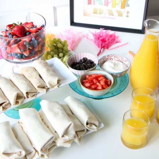 Make-Ahead Breakfast Burrito Buffet