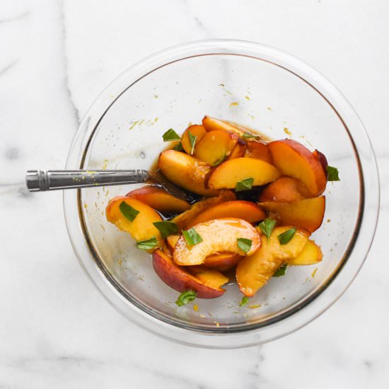 Balsamic Peaches