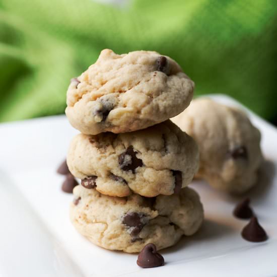Choco Chip Almond Extract Cookies
