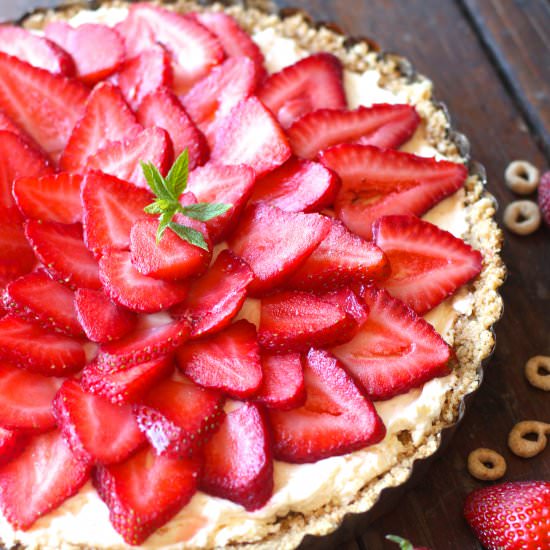 No Bake Strawberry Cheesecake