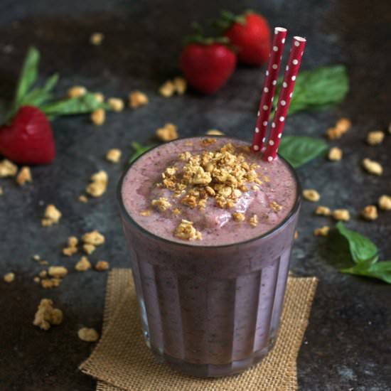 Strawberry Basil Smoothie