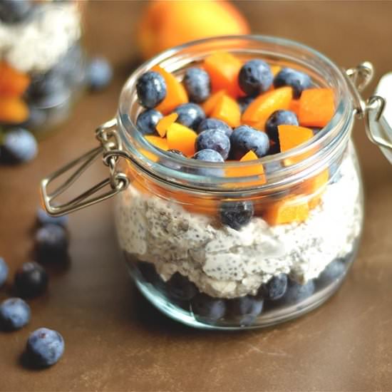 Apricot Blueberry Chia Pudding