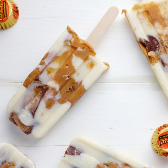 Peanut Butter Cup Popsicles