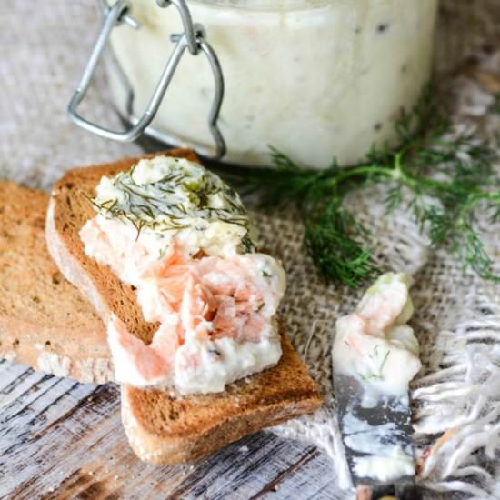 Salmon Creme Pot
