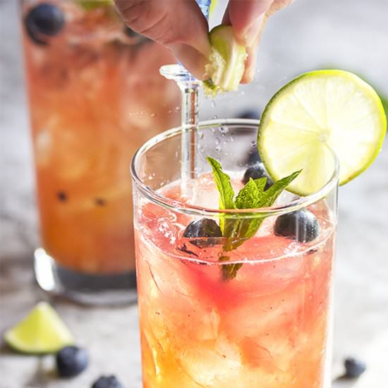 Fresh Blueberry Mojito