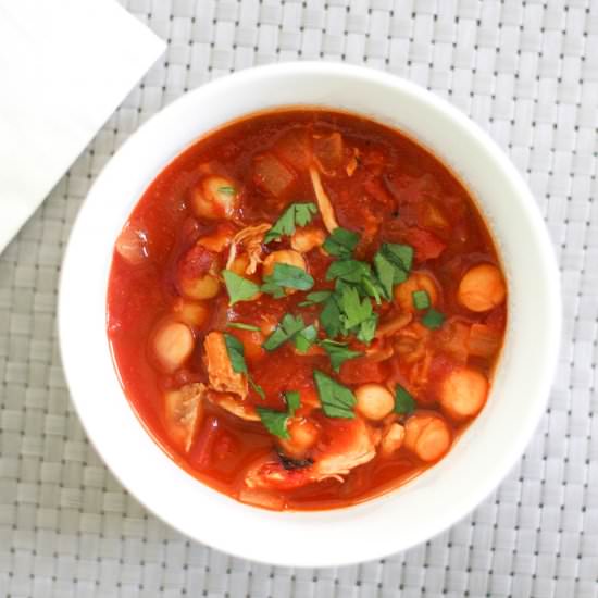 Lemon Chicken Chickpea Stew