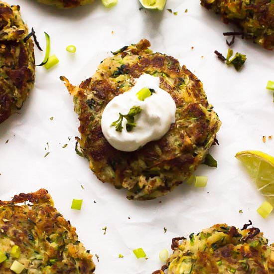 Vegan Zucchini Fritters