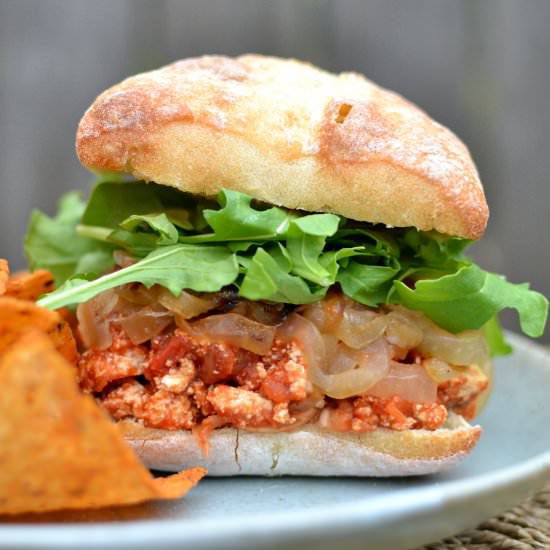 Vegan Eggplant Parm Sandwich