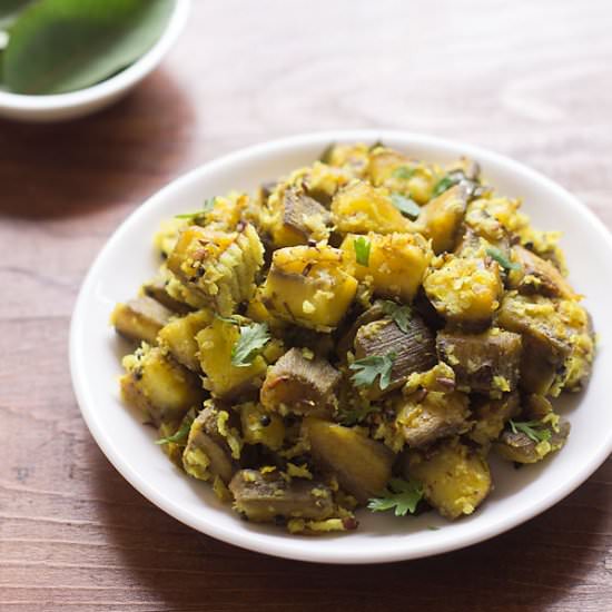 Raw Banana Sabzi