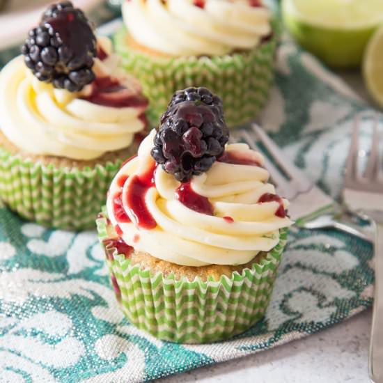 Blackberry Lime Cupcakes