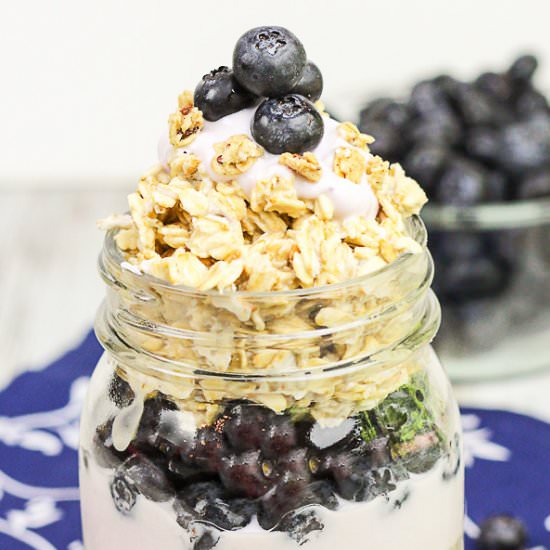 Blueberry Pie Overnight Oats