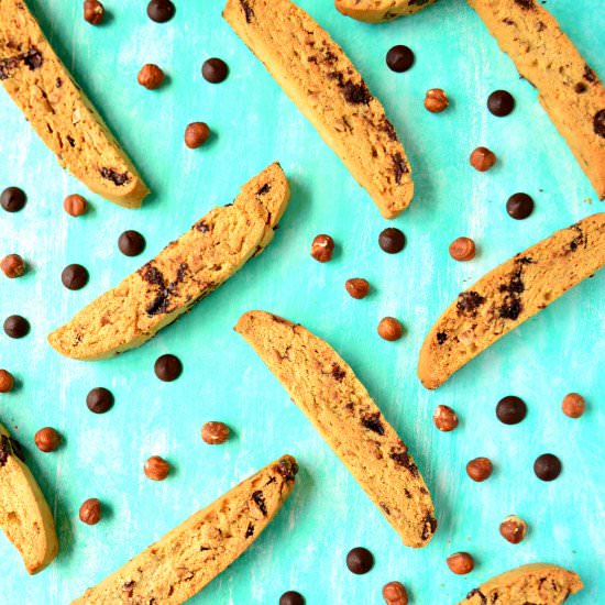 Chocolate Hazelnut Biscotti