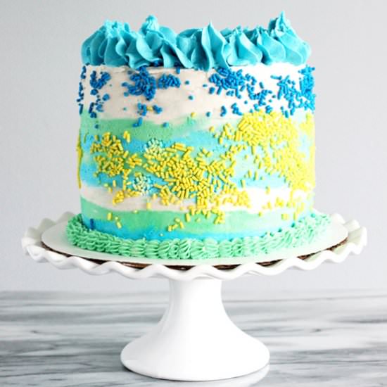 Vegan Vanilla Birthday Cake