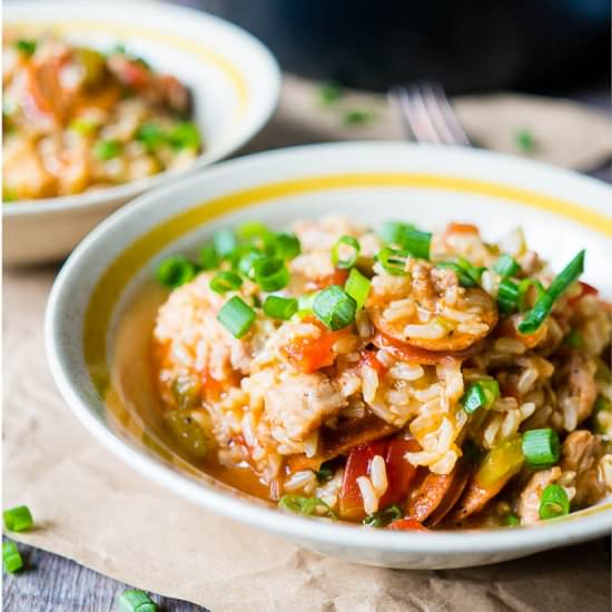 Pressure Cooker Sausage Jambalaya