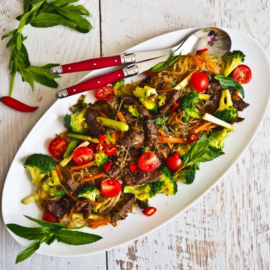 Beef & Lemongrass Vermicelli Salad