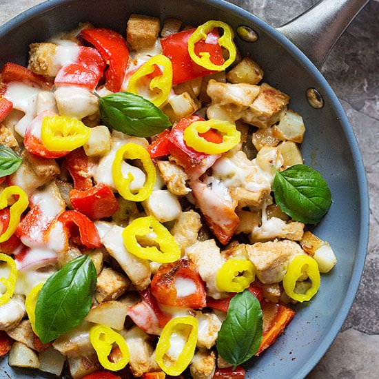 One Pan Chicken skillet