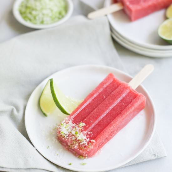 Strawberry Margarita Frozen Pops