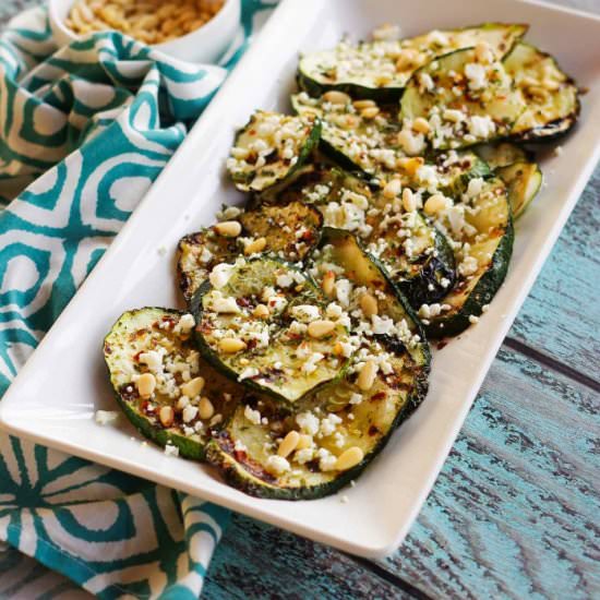 Grilled Zucchini with Feta