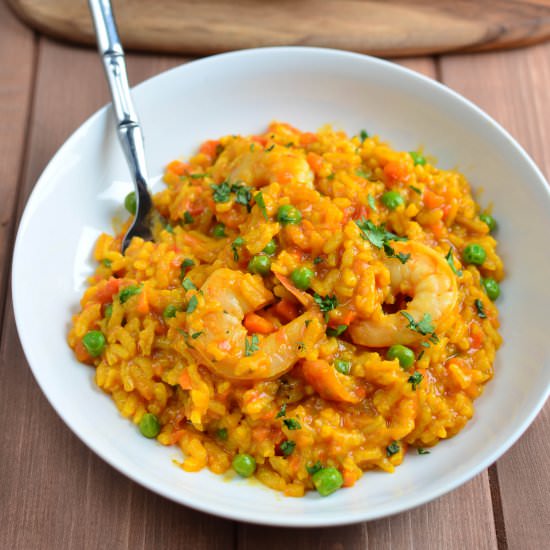 Spicy Prawn and Vegetable Risotto