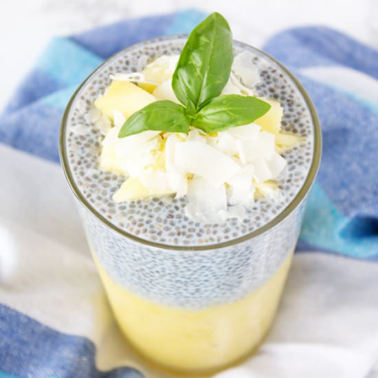 Pineapple Coconut Chia Pudding