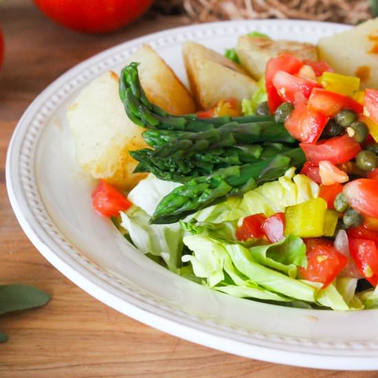 Asparagus Salad with Tomato Salsa