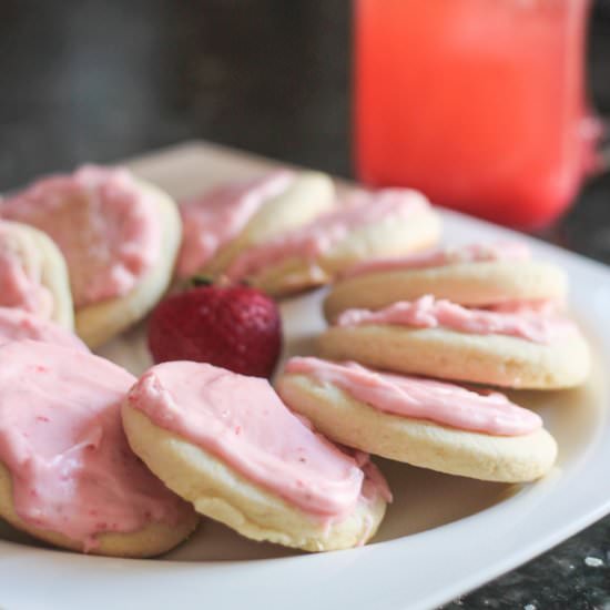 Strawberry Lemonade Cookies