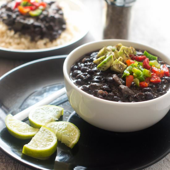 Cuban black beans (frijoles negros)