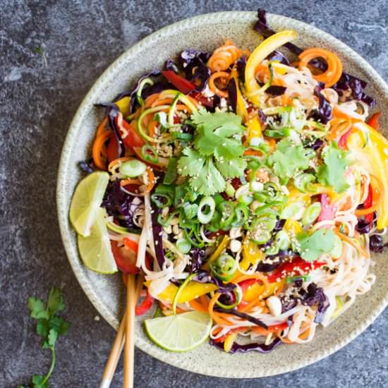 Rainbow Noodle Salad