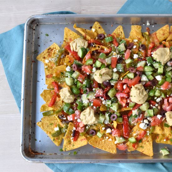 Greek Salad Nachos