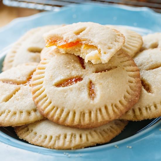 Apricot Sugar Cookie Pies
