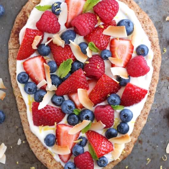 Easy Flatbread Fruit Pizza
