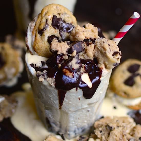 Ultimate Cookie Dough Milkshakes