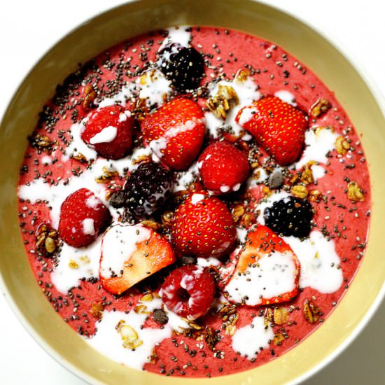 Berry & Coconut Smoothie Bowls